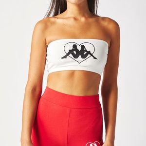 Kappa White Bandeau / Tube Top